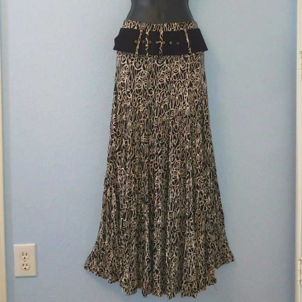 Belted Maxi Skirt (Small)
